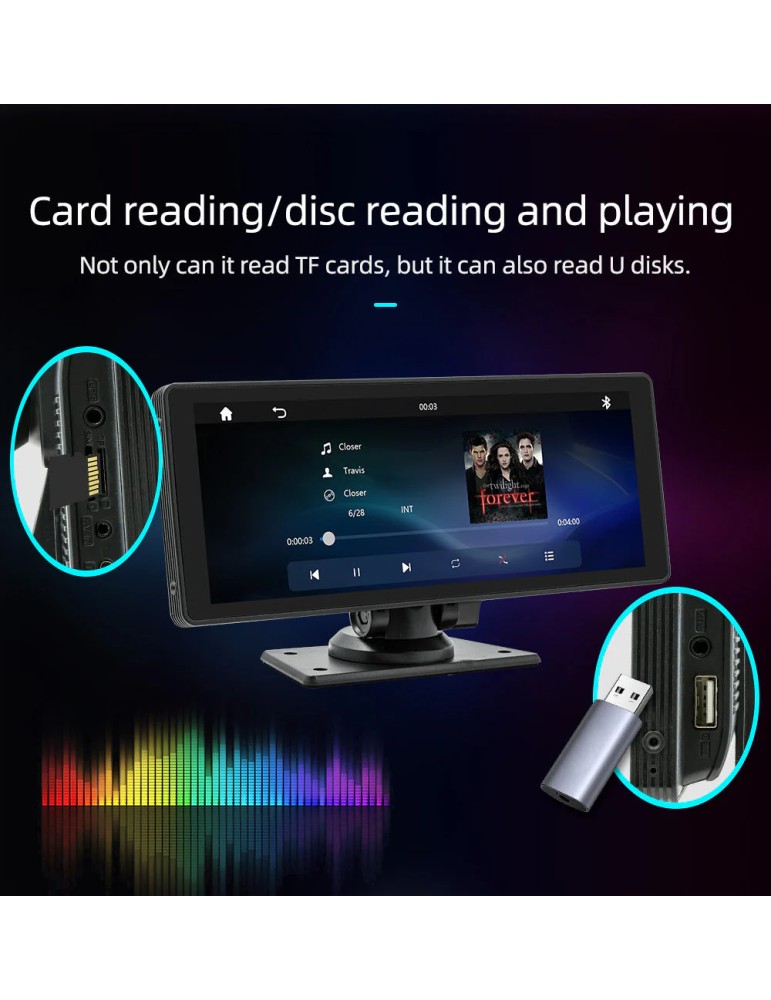 CARPLAY 10.26 pollici | Wireless Bluetooth FM Radio Car MP5 Player AHD Registratore Fotocamera