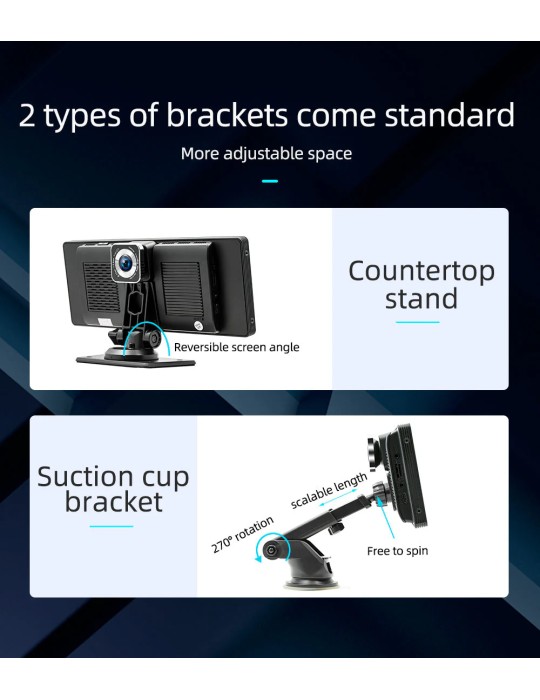 CARPLAY 10.26 pollici | Wireless Bluetooth FM Radio Car MP5 Player AHD Registratore Fotocamera