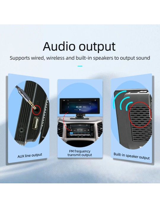 CARPLAY 10.26 pollici | Wireless Bluetooth FM Radio Car MP5 Player AHD Registratore Fotocamera