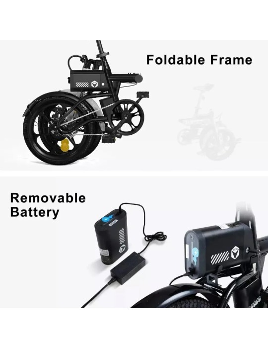 Koolux e-bike X1 - Bici Elettrica 36v r16