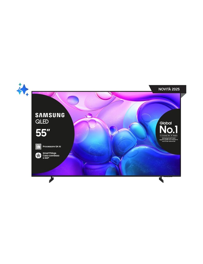 SAMSUNG QE55Q6FAAU SMART TV QLED 55" 4K - TV QLED 55" con Tecnologia Quantum Dot e Design Elegante