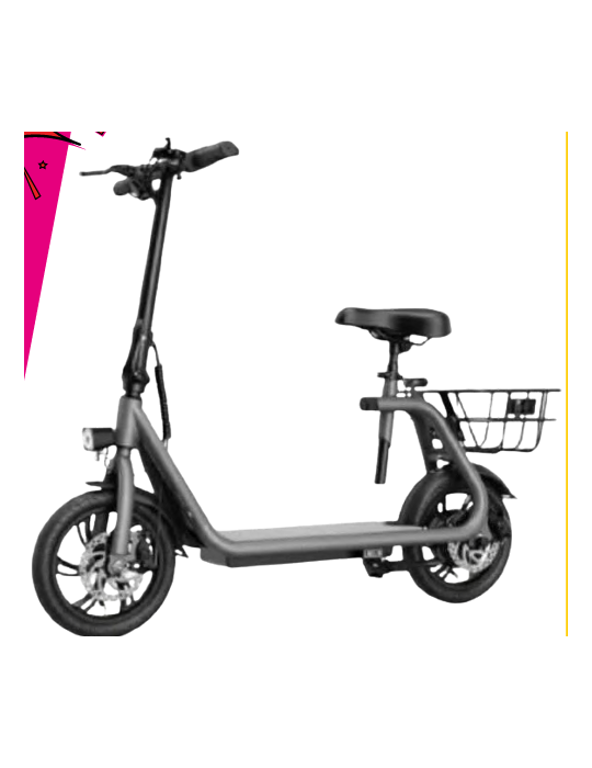 MONOPATTINO CON SELLINO E CESTINO POSTERIORE