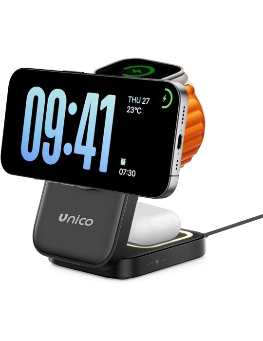 UNICO Caricatore Wireless 3 in 1 per iPhone 15W