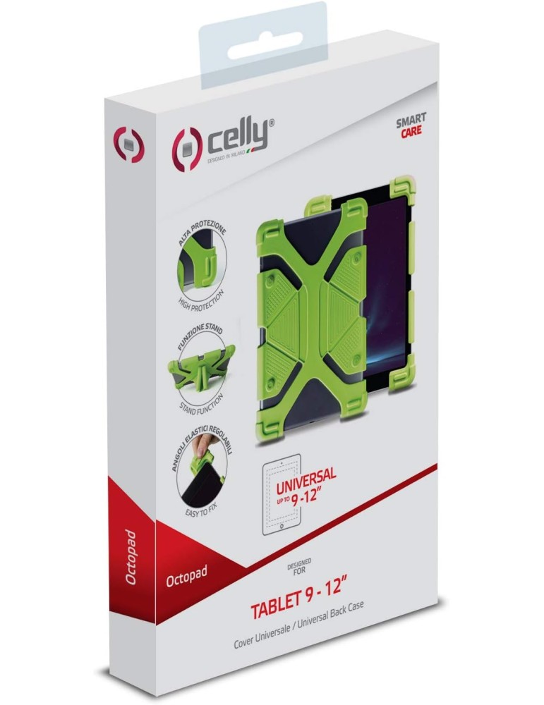 CELLY OCTOPAD | CUSTODIA UNIVERSALE ANTI URTO IN SILICONE 9-12"