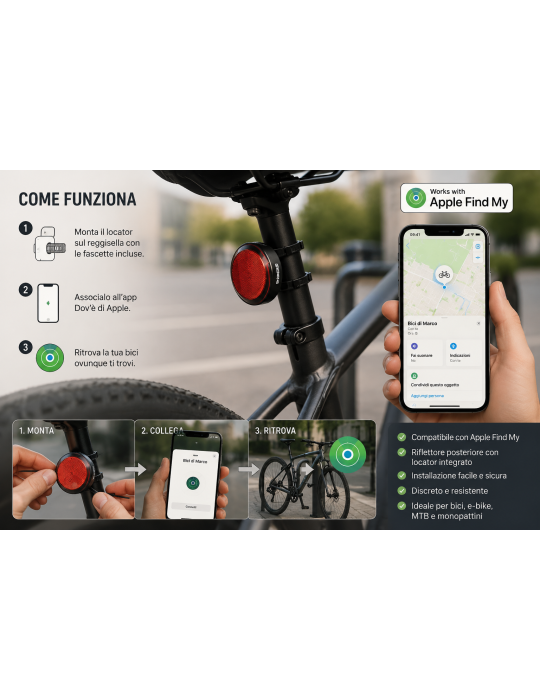 CELLY | LOCALIZZATORE PER BICICLETTE