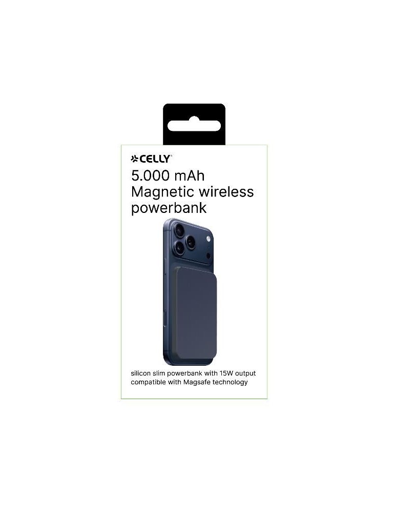 CELLY | MAGNETIC WIRELESS POWERBANK 5000MAH