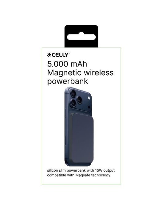 CELLY | MAGNETIC WIRELESS POWERBANK 5000MAH
