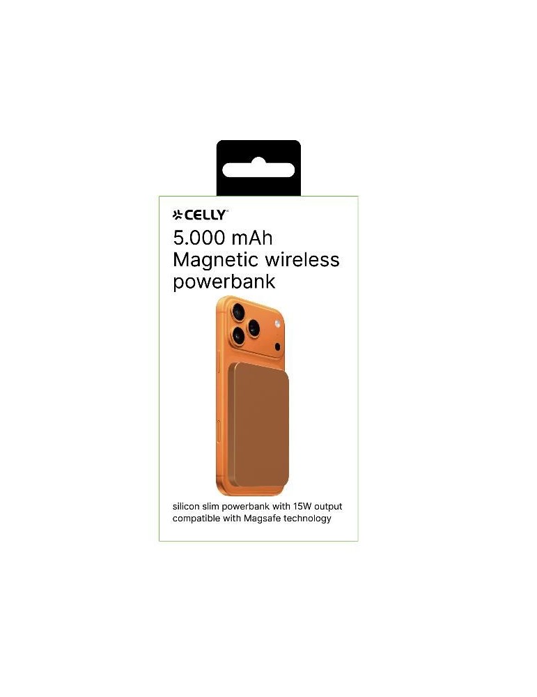 CELLY | MAGNETIC WIRELESS POWERBANK 5000MAH