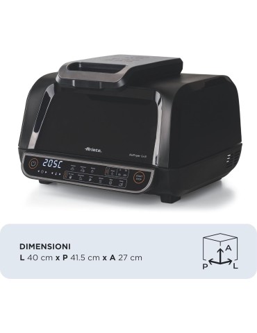Ariete Friggitrice ad aria e Griglia Bistecchiera 1700W 2