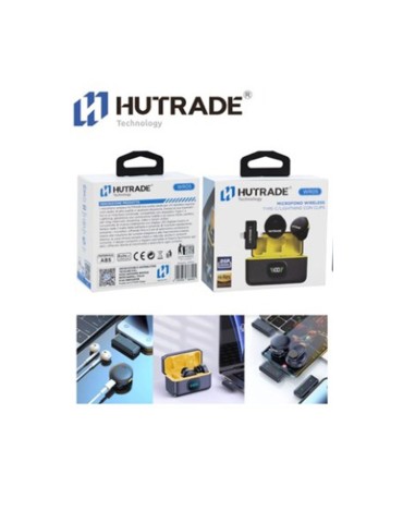 HUTRADE | MICROFONO WIRELESS CON BASE DI RICARICA
