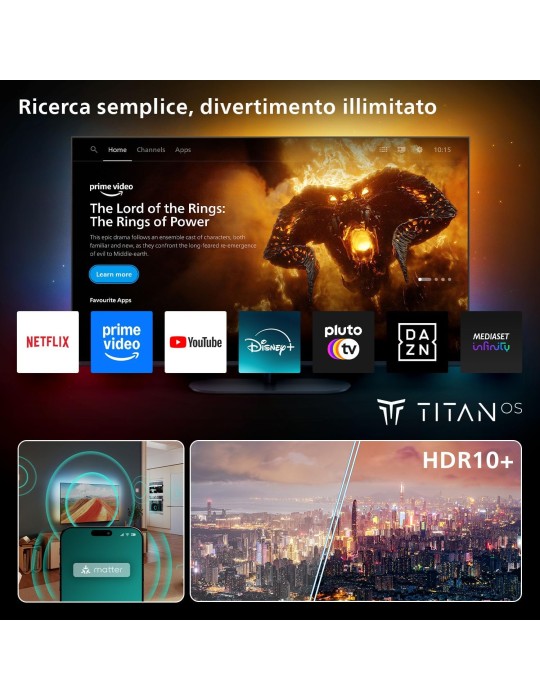 SMART TV | Philips Ambilight 65PUS8010 4K LED - Display 65’’