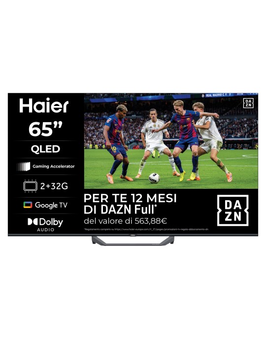 SMART TV | HAIER QLED 65" 4K UHD 12 MESI DAZN GRATIS