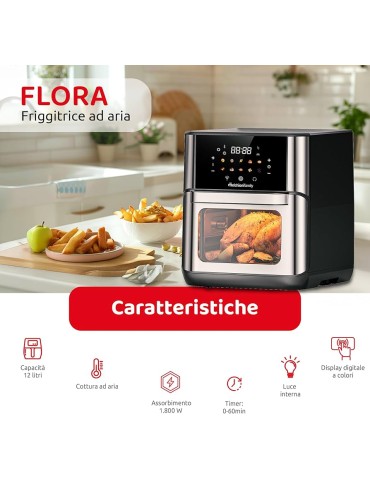 Melchioni Friggitrice Ad Aria Flora | 12lt 1800w 2